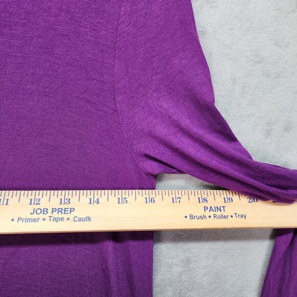 NWT HiMONE Women’s Medium Purple T-Shirt Dress Silky Soft Stretch Pockets Casual - Picture 9 of 13